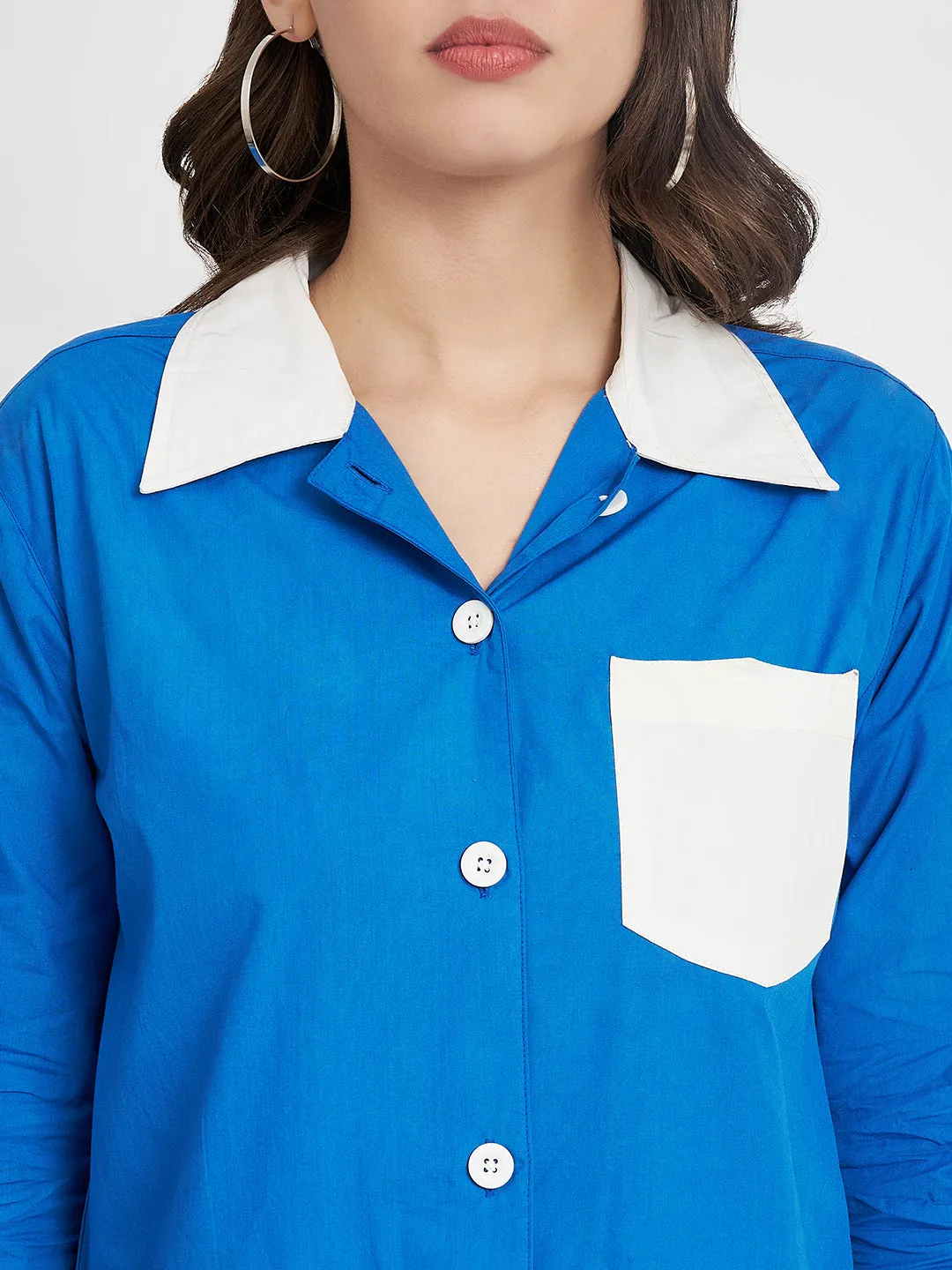 Women Colourblocked Casual Shirt