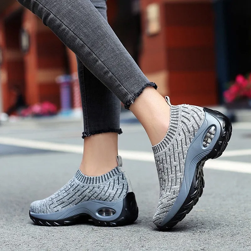 Women's Breathable Air Cushion Leisure Shock Sneakers