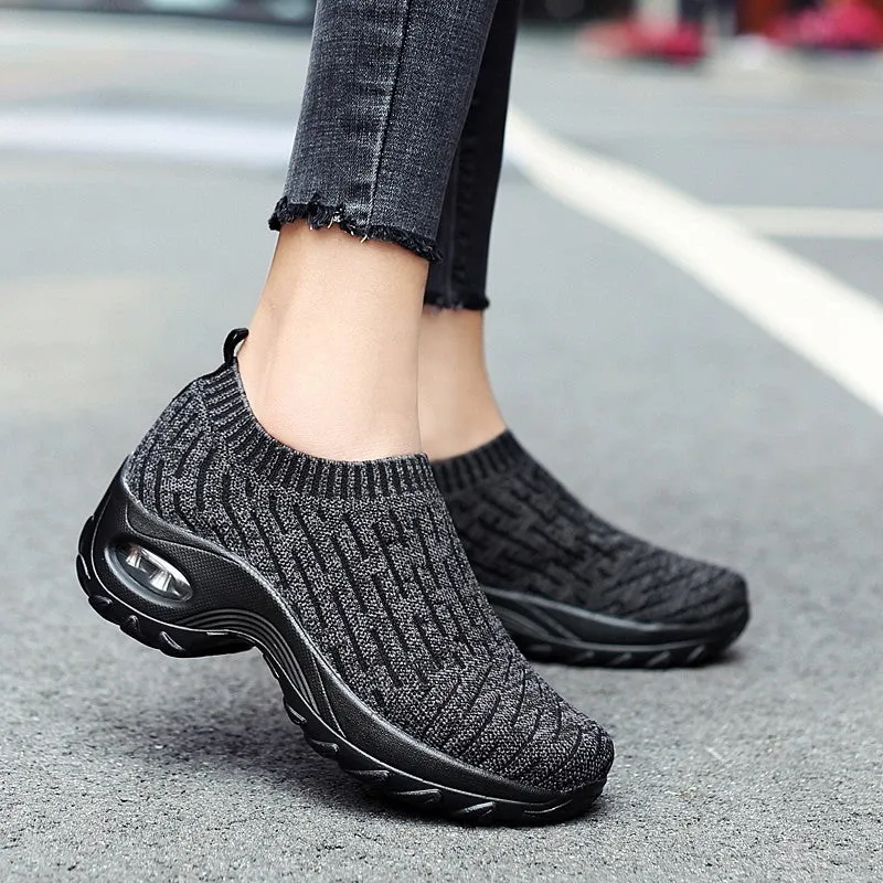 Women's Breathable Air Cushion Leisure Shock Sneakers