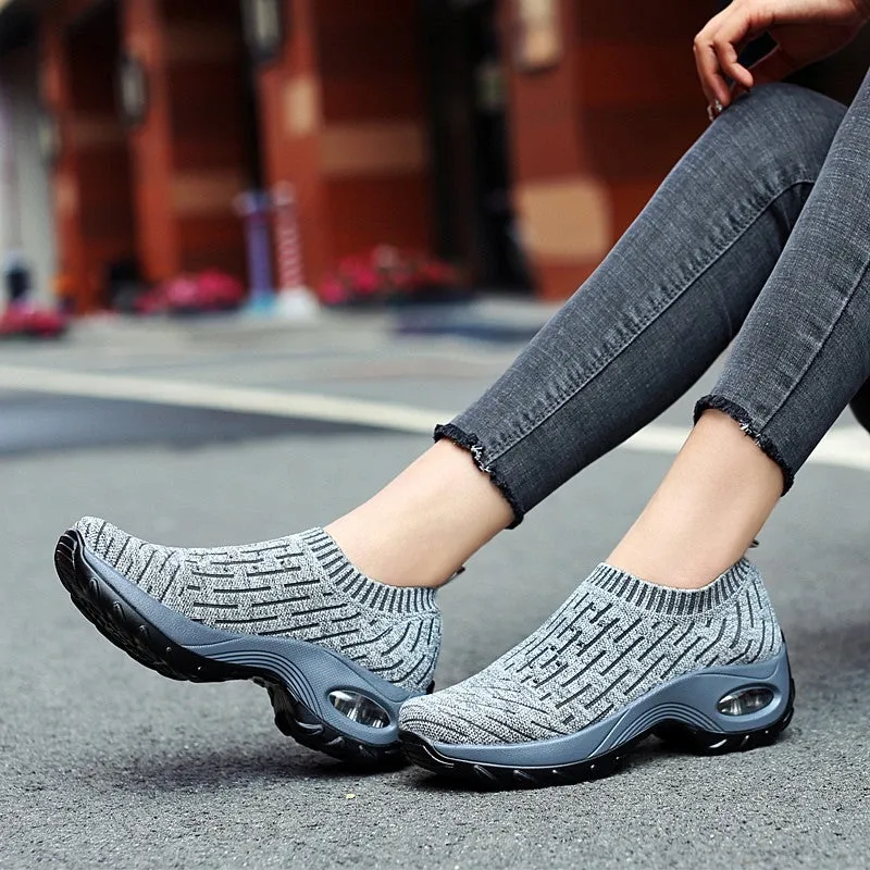 Women's Breathable Air Cushion Leisure Shock Sneakers