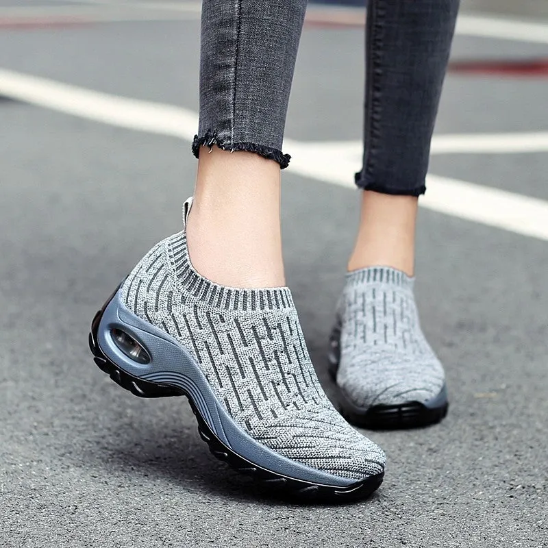 Women's Breathable Air Cushion Leisure Shock Sneakers