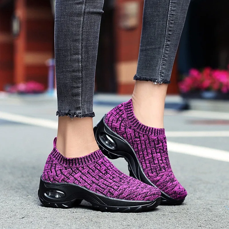 Women's Breathable Air Cushion Leisure Shock Sneakers