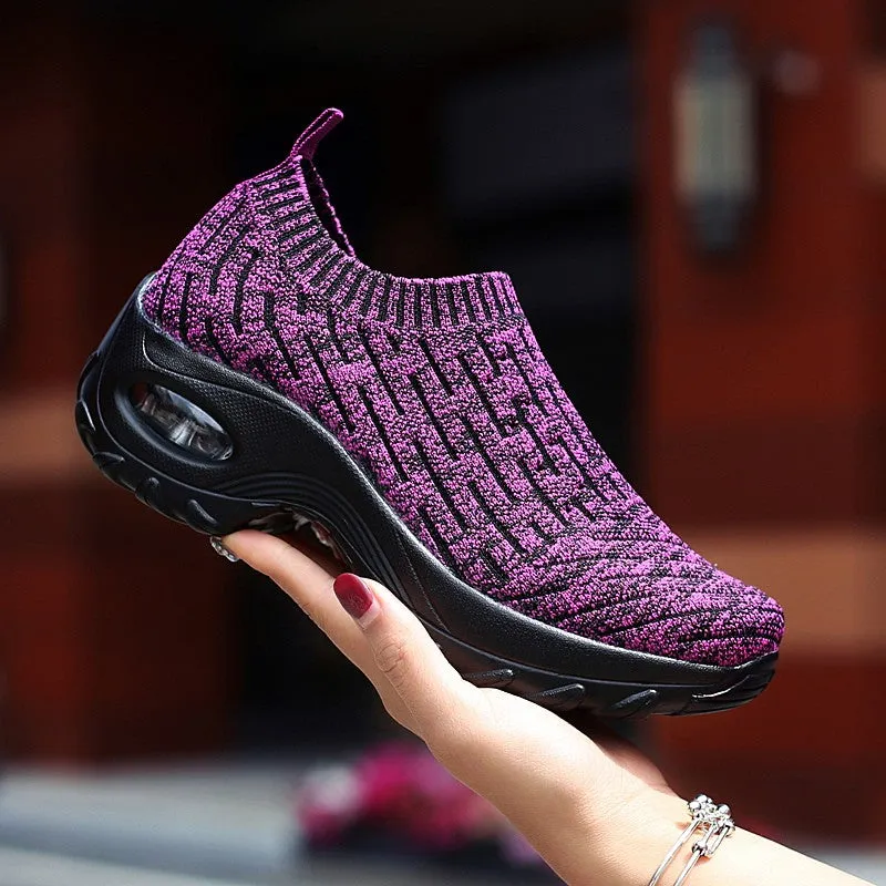 Women's Breathable Air Cushion Leisure Shock Sneakers