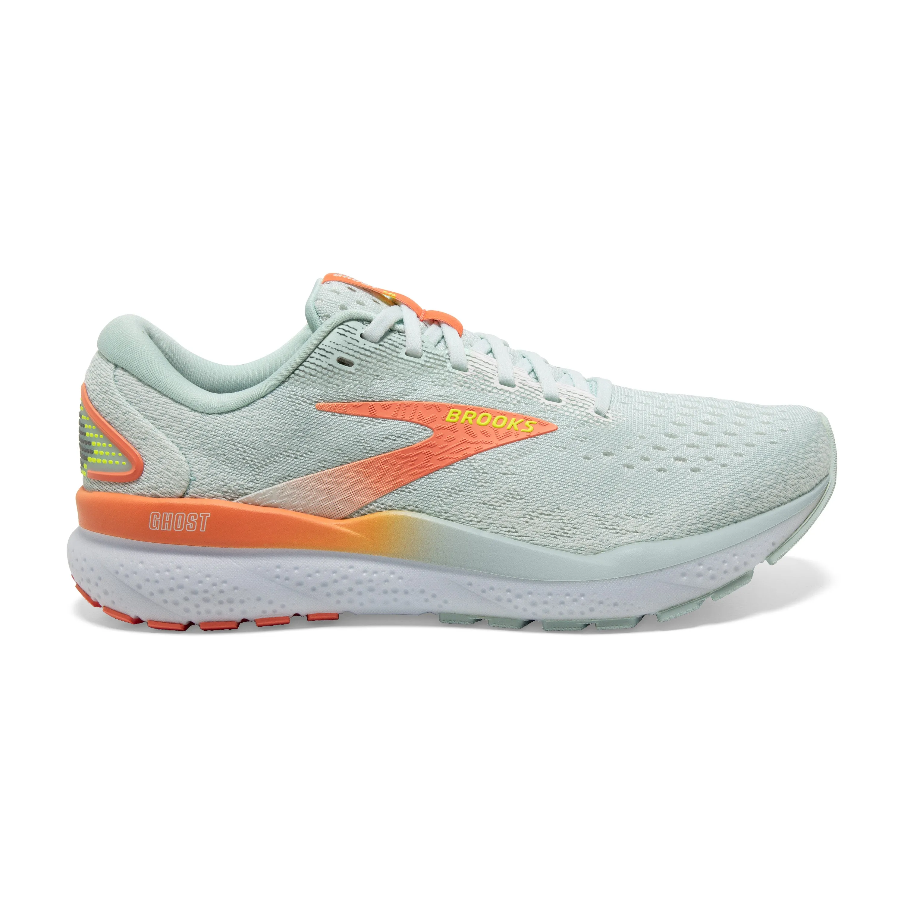 Women's Brooks Ghost 16 Color: Skylight / Coconut / Sunset