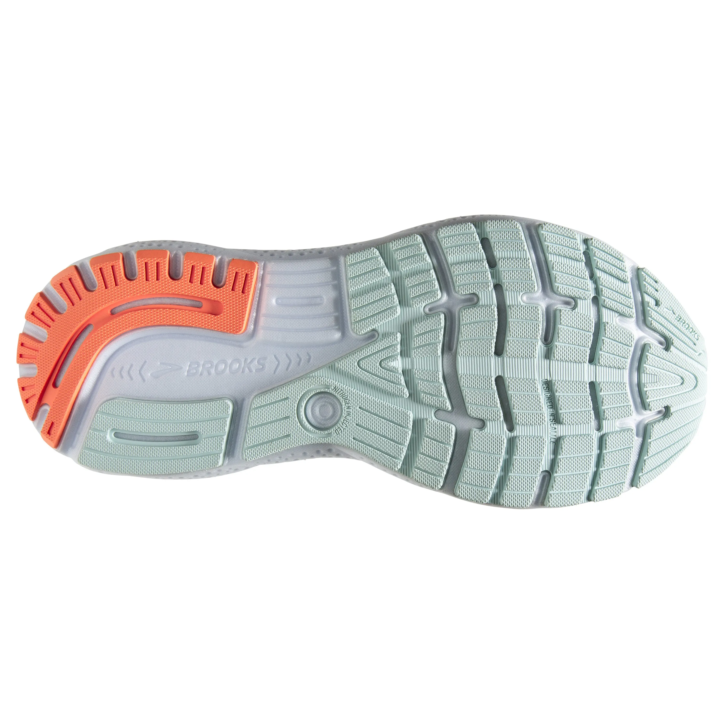 Women's Brooks Ghost 16 Color: Skylight / Coconut / Sunset