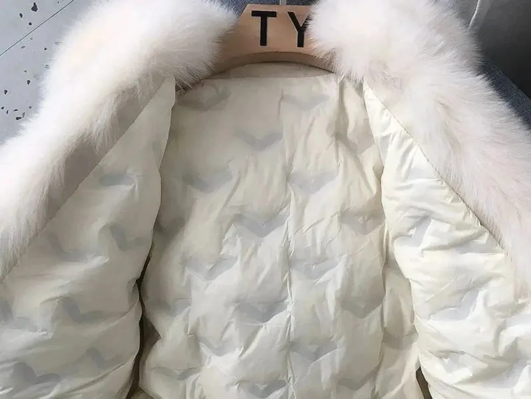 Women's Genuine Fox Fur Coat