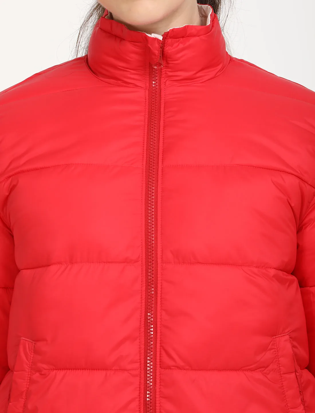 Women's Quilted High Neck Puffer Jacket