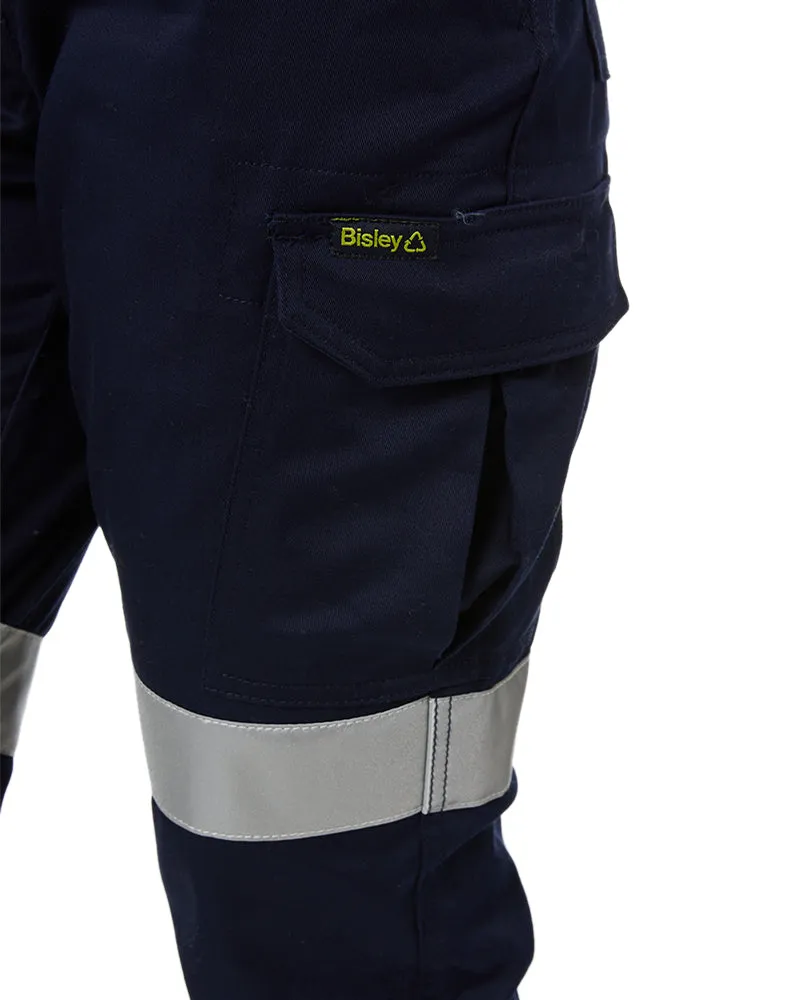 Womens Taped Biomotion Recycled Cargo Work Pants - Navy