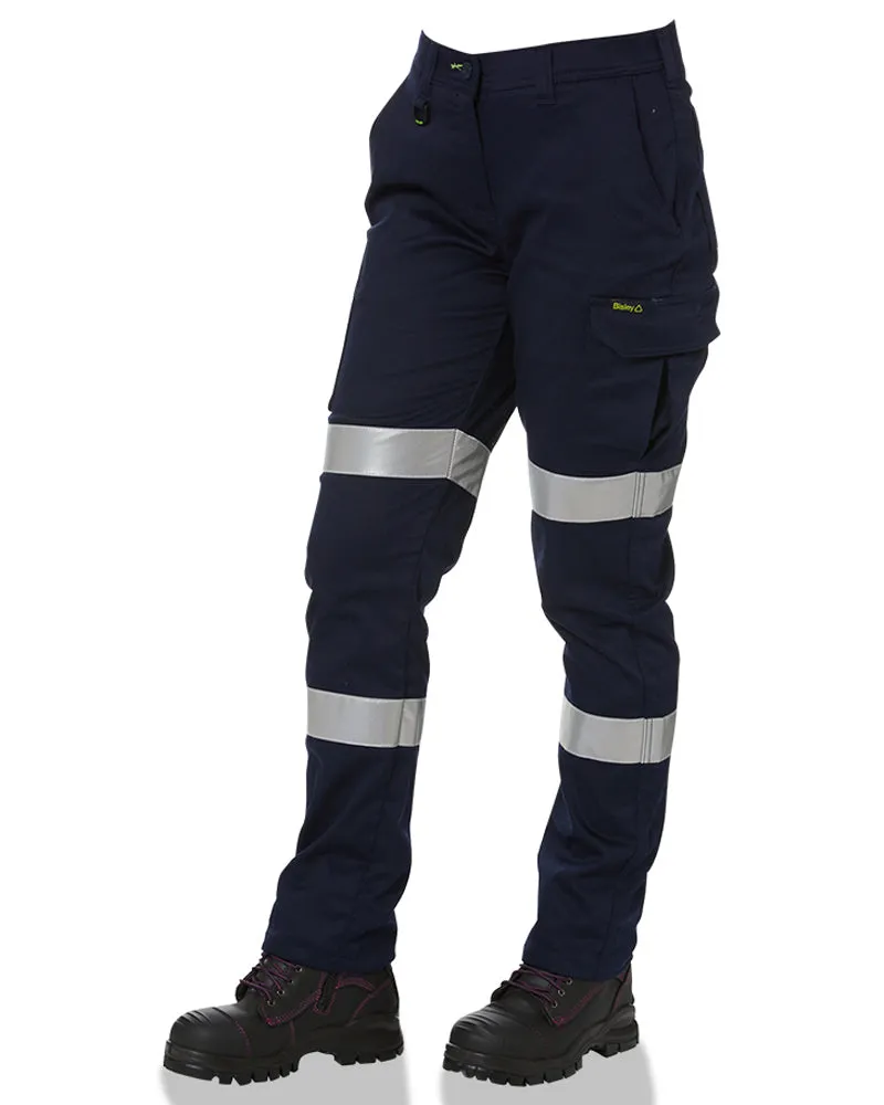 Womens Taped Biomotion Recycled Cargo Work Pants - Navy