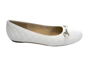 WOMEN'S VANELI STACY BALLET FLAT | WHITE QUILTED NAPPA