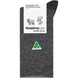 Wool and Bamboo Mix Crew Sock in Charcoal - Aussie Made