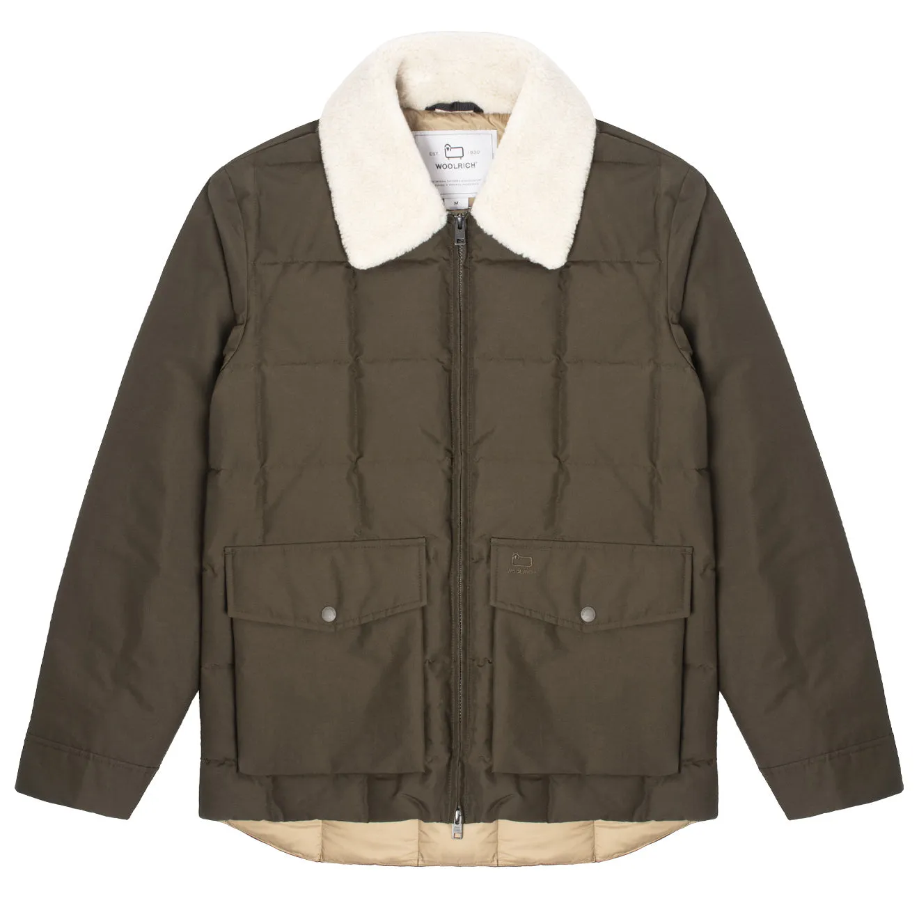 Woolrich Duster Blizzard Jacket Dark Green