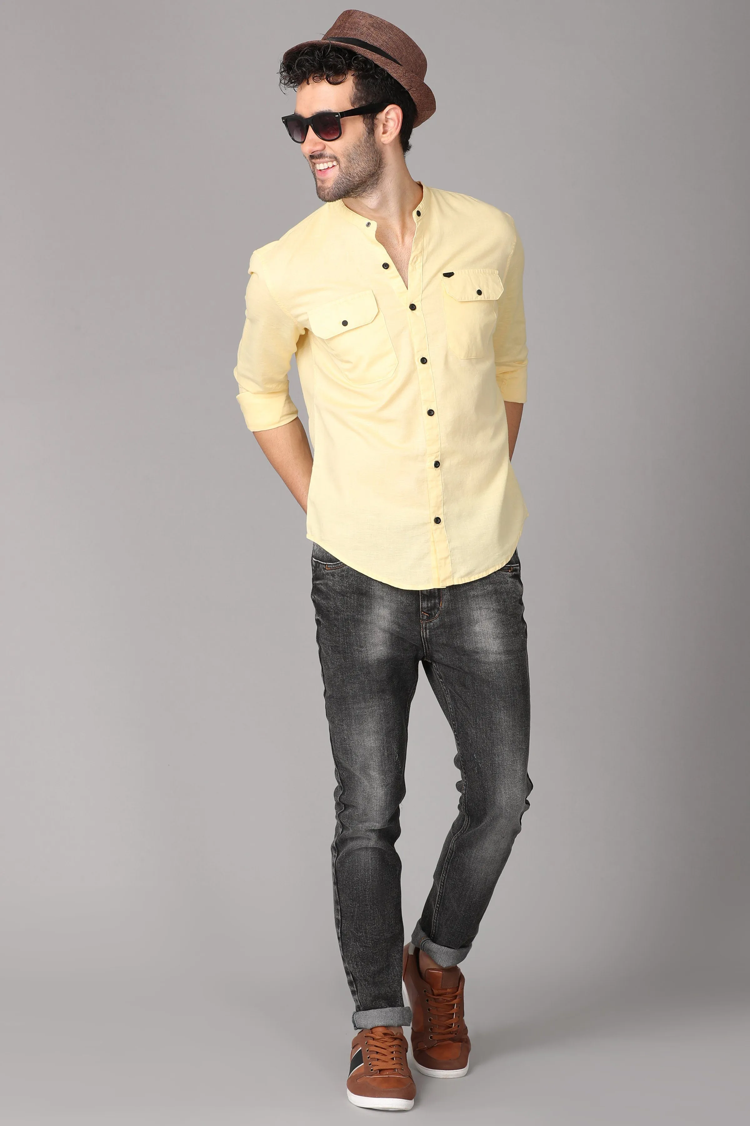 Yellow Linen Shirt