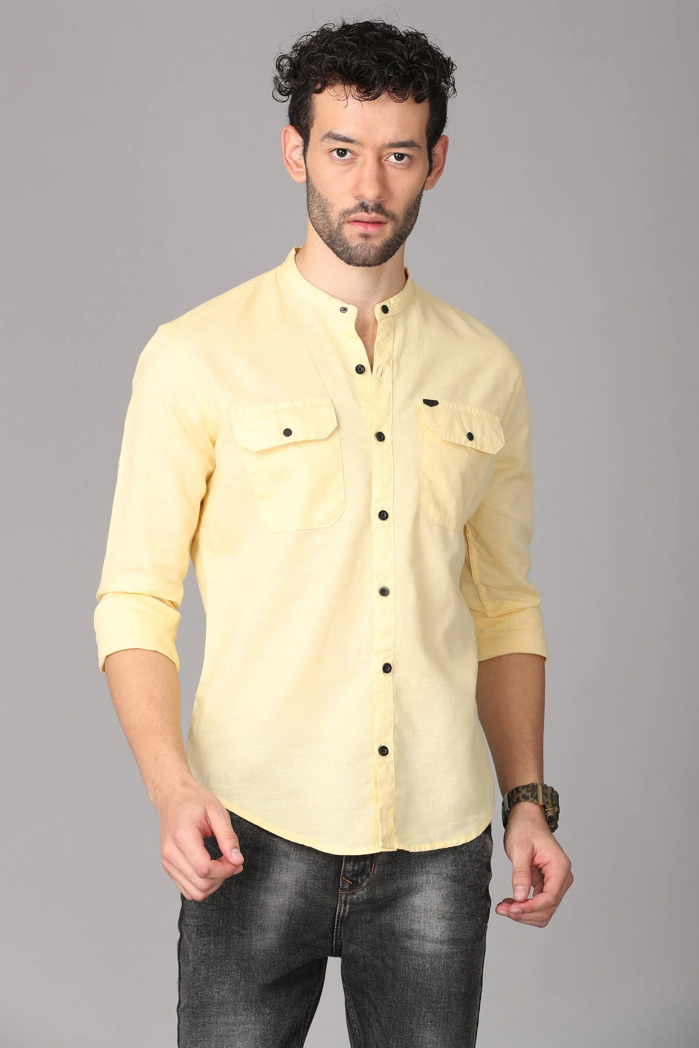 Yellow Linen Shirt