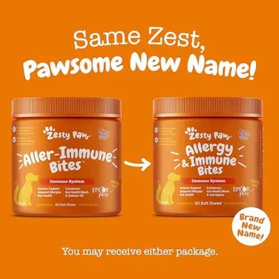 Zesty Paws Allergy & Immune Bites Immune System Supplements for Dogs (Lamb Flavour)