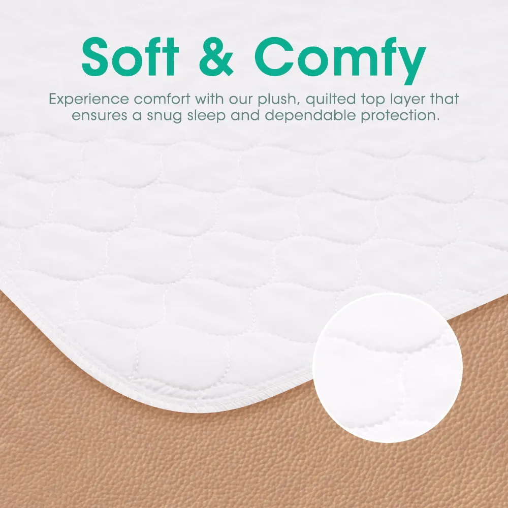 ZUNI Bed Pad Waterproof Protector Underpad Washable 2PCS 91/137/183CM